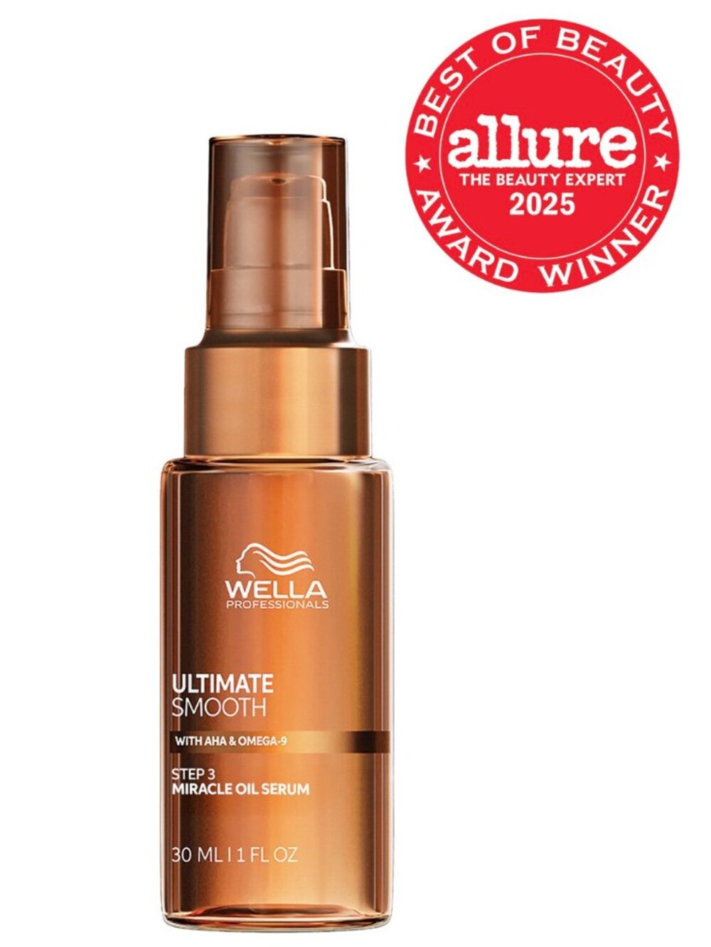 Wella Ultimate Smooth Miracle Oil Serum 1 oz protect UV shield Frizz control